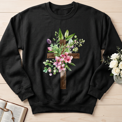 Floral Cross Christian 01