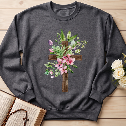 Floral Cross Christian 01