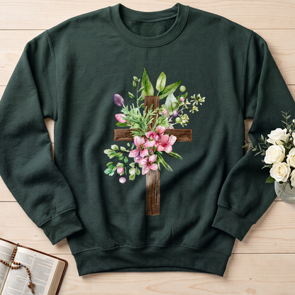Floral Cross Christian 01