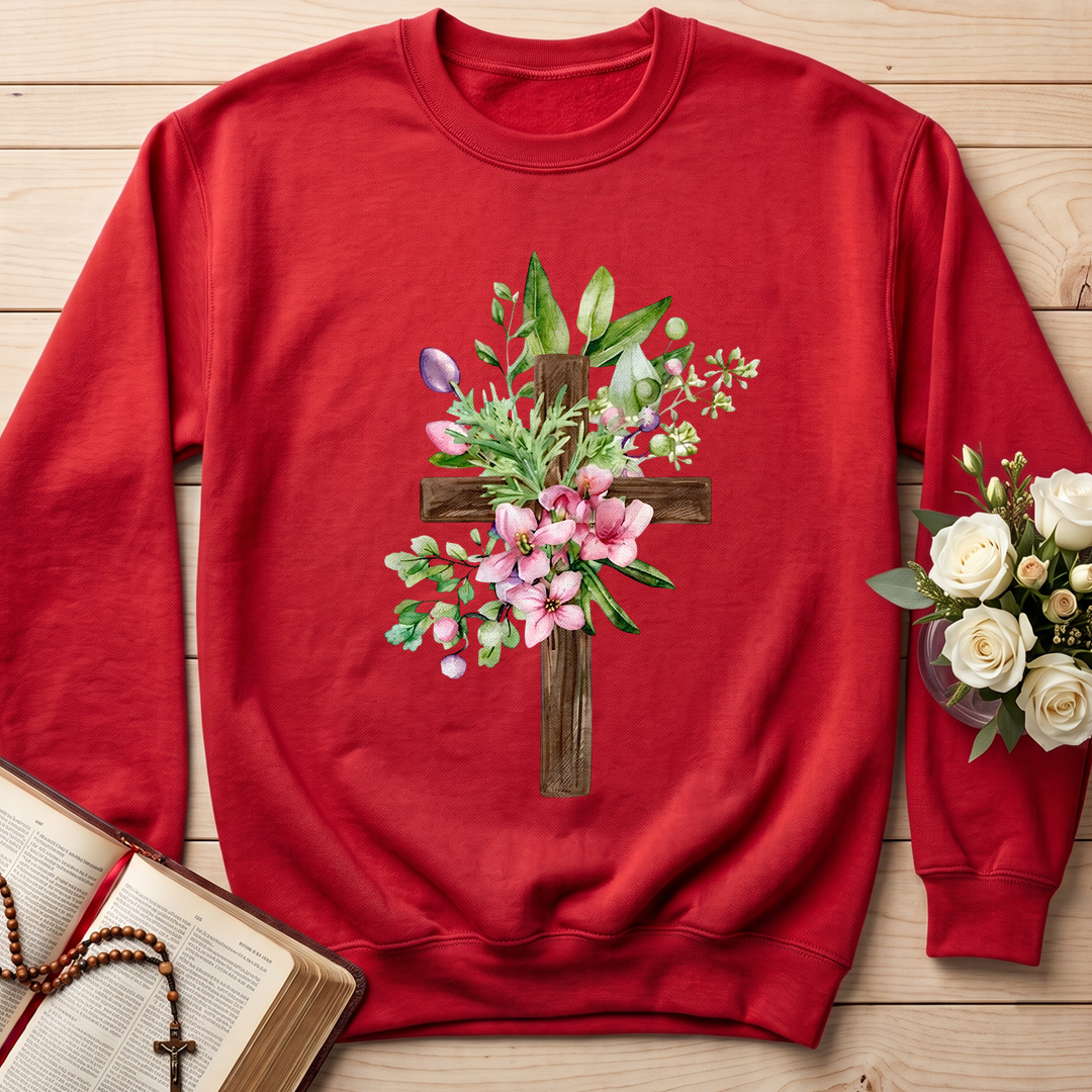 Floral Cross Christian 01