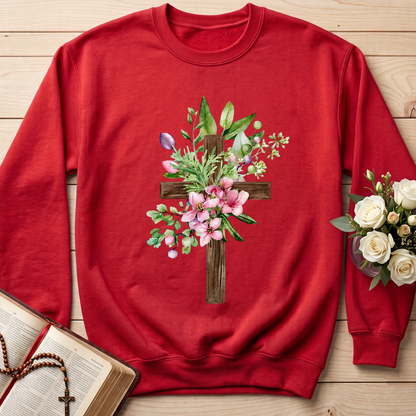 Floral Cross Christian 01