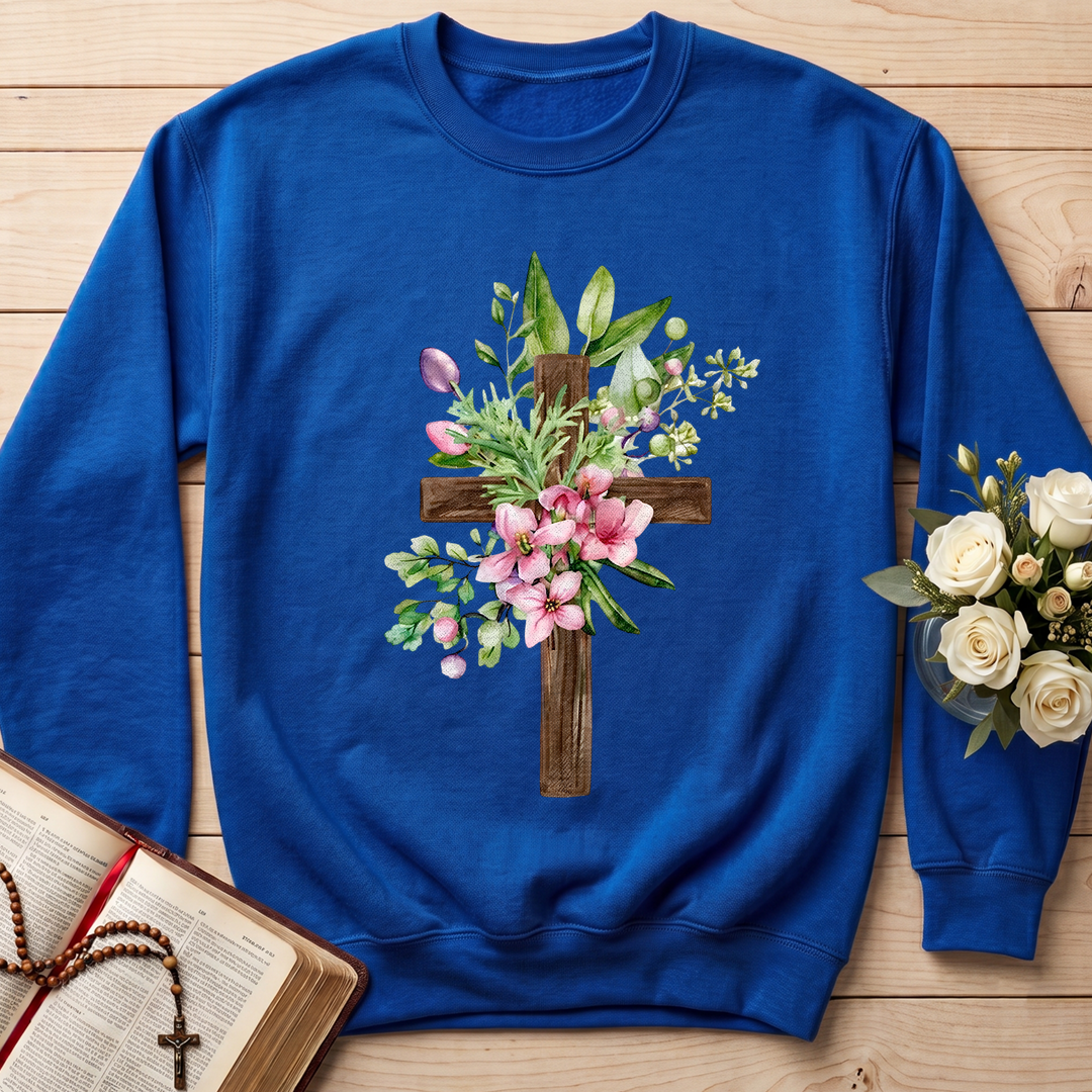 Floral Cross Christian 01