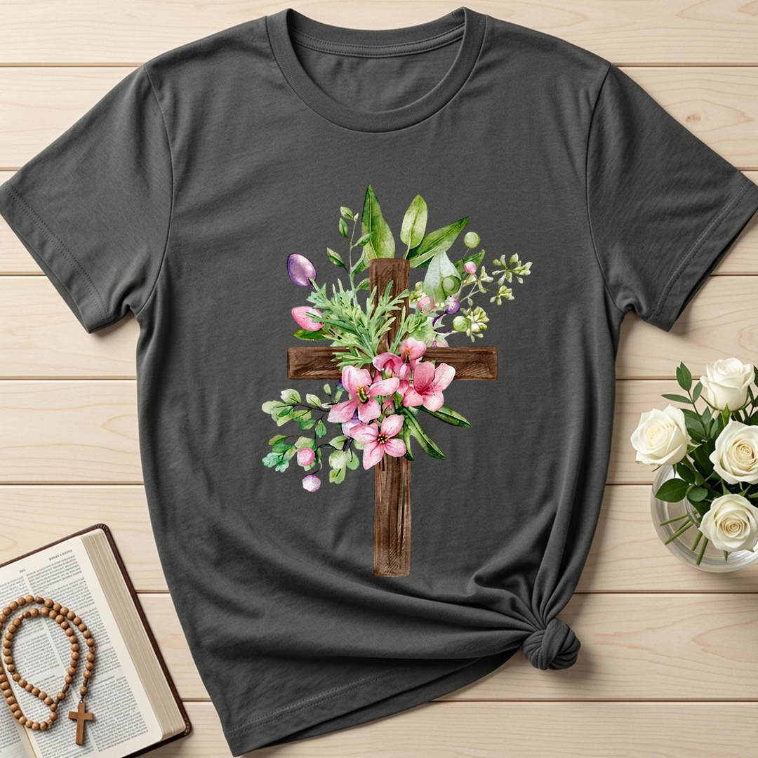 Floral Cross Christian 01