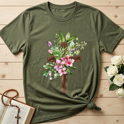 Floral Cross Christian 01