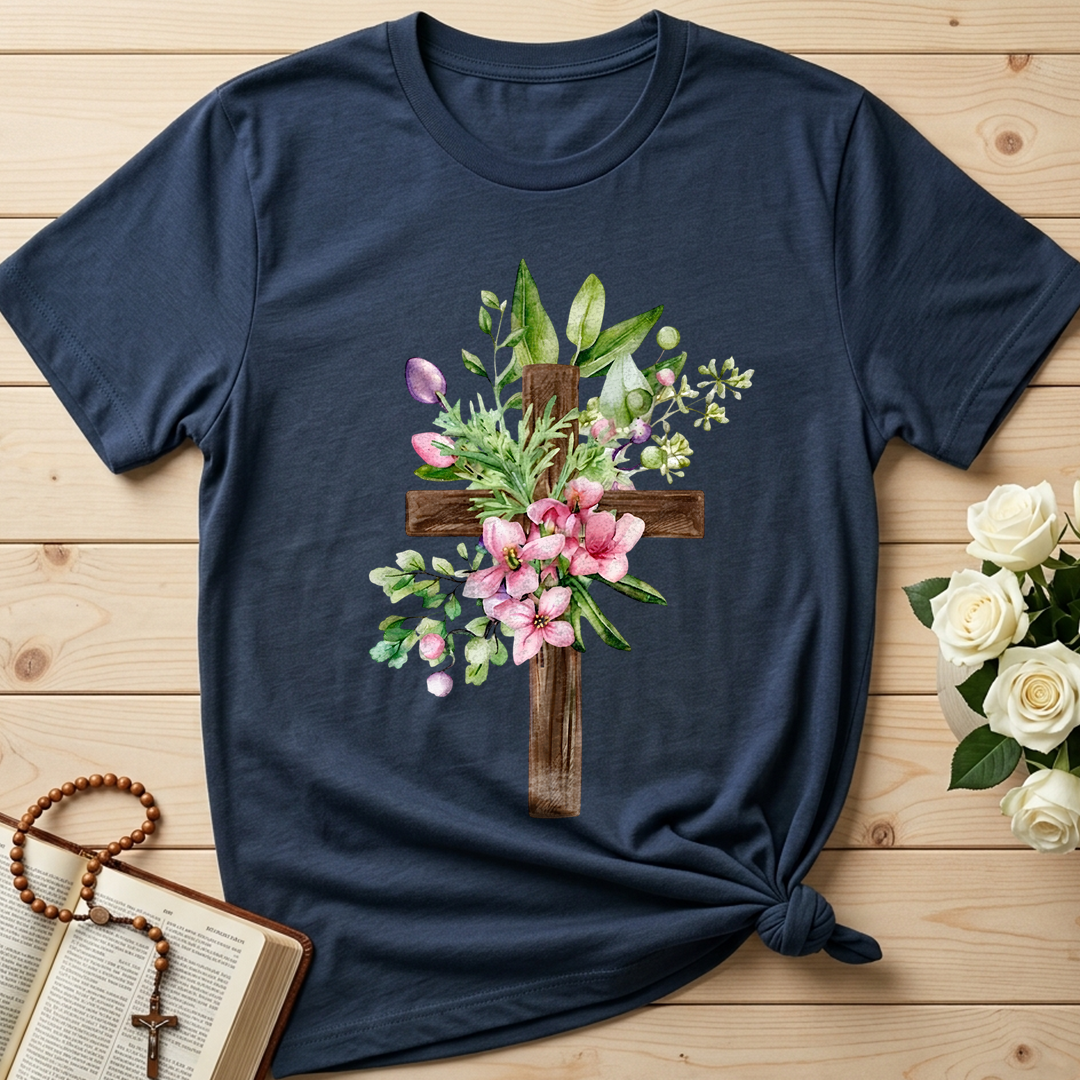 Floral Cross Christian 01