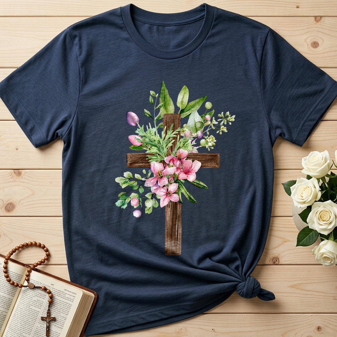 Floral Cross Christian 01
