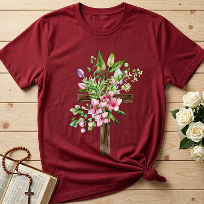 Floral Cross Christian 01