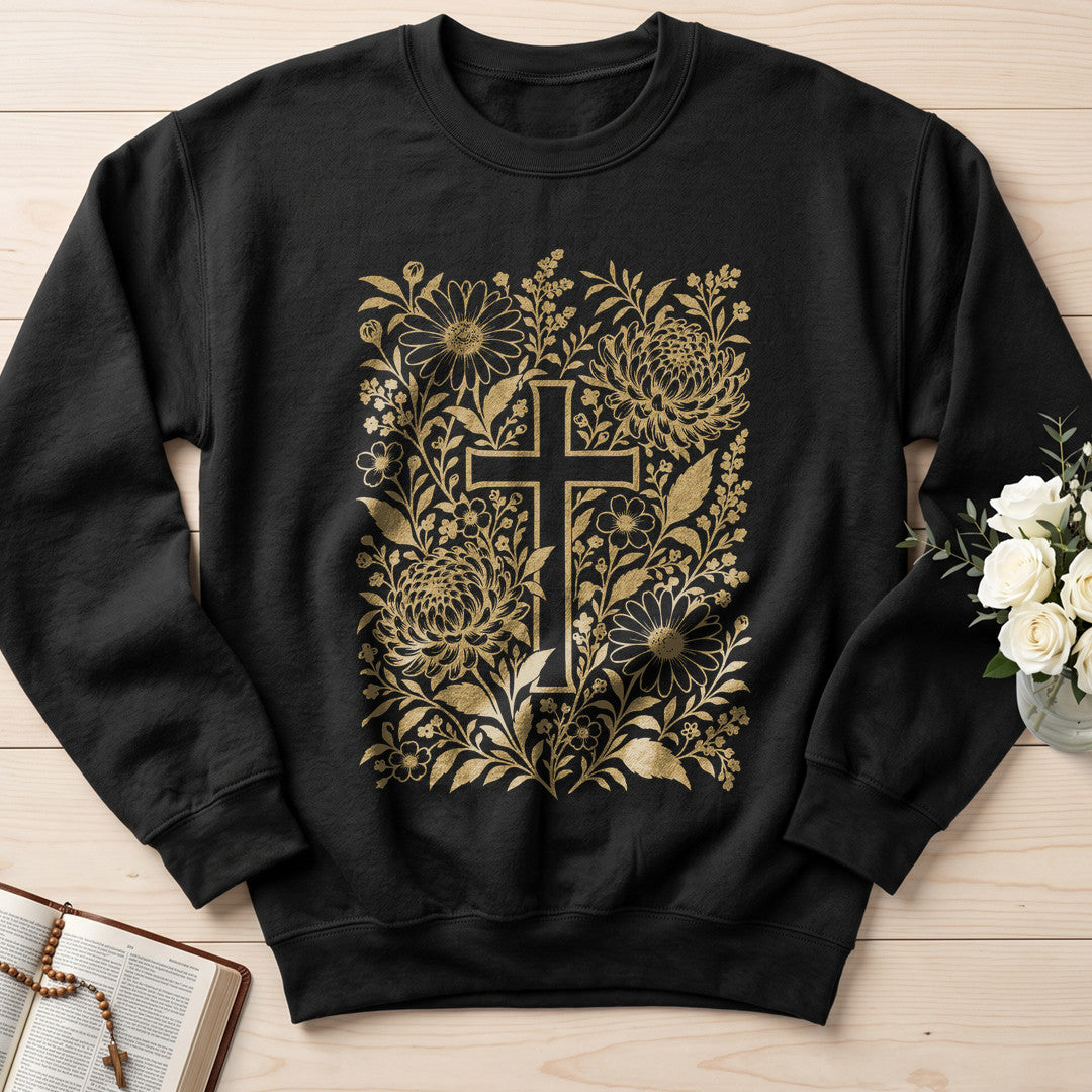 Floral Faith Cross 01