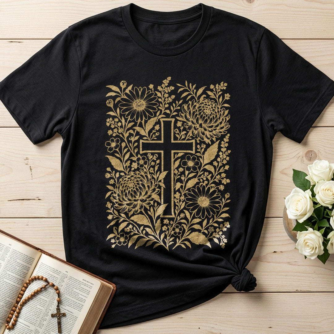 Floral Faith Cross 01