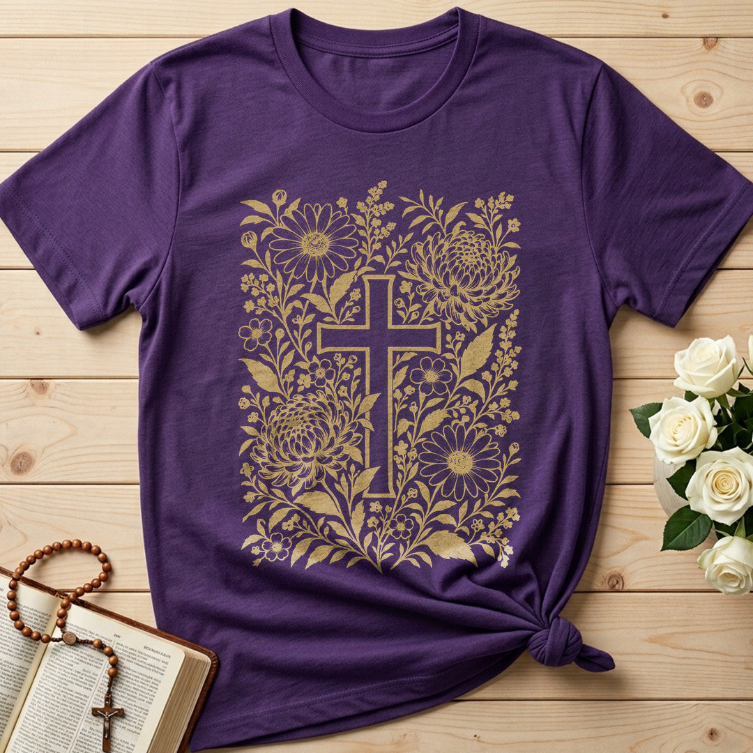 Floral Faith Cross 01