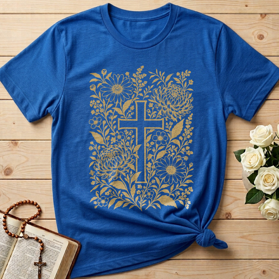 Floral Faith Cross 01
