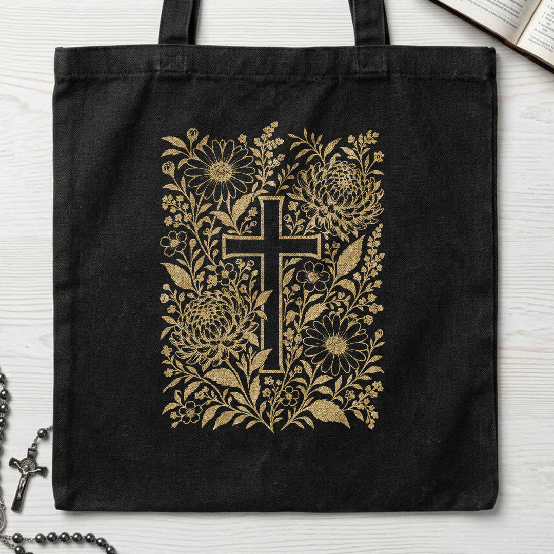 Floral Faith Cross 01
