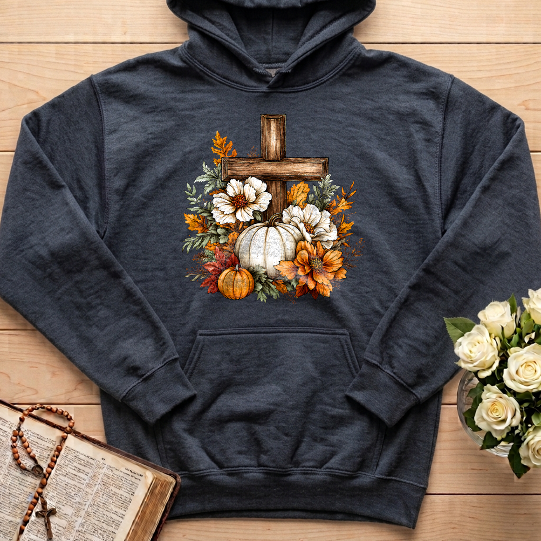 Floral Pumpkin Cross 01
