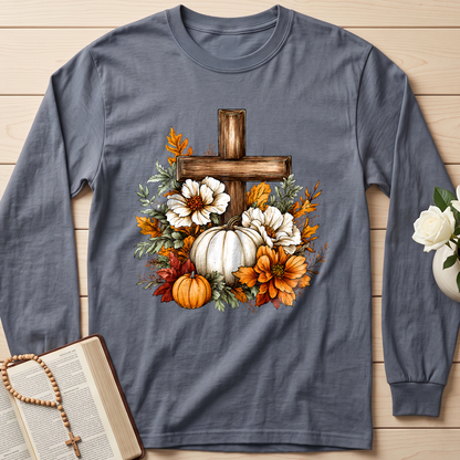 Floral Pumpkin Cross 01
