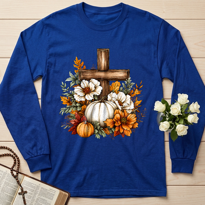Floral Pumpkin Cross 01