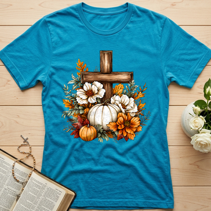 Floral Pumpkin Cross 01