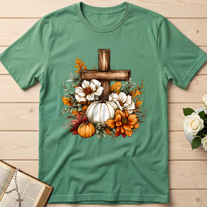 Floral Pumpkin Cross 01