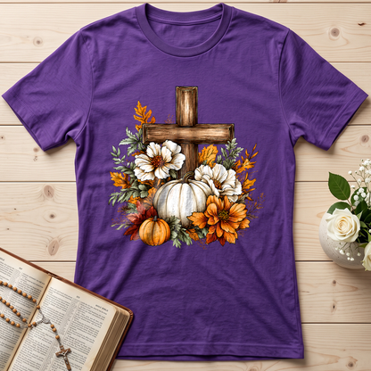 Floral Pumpkin Cross 01