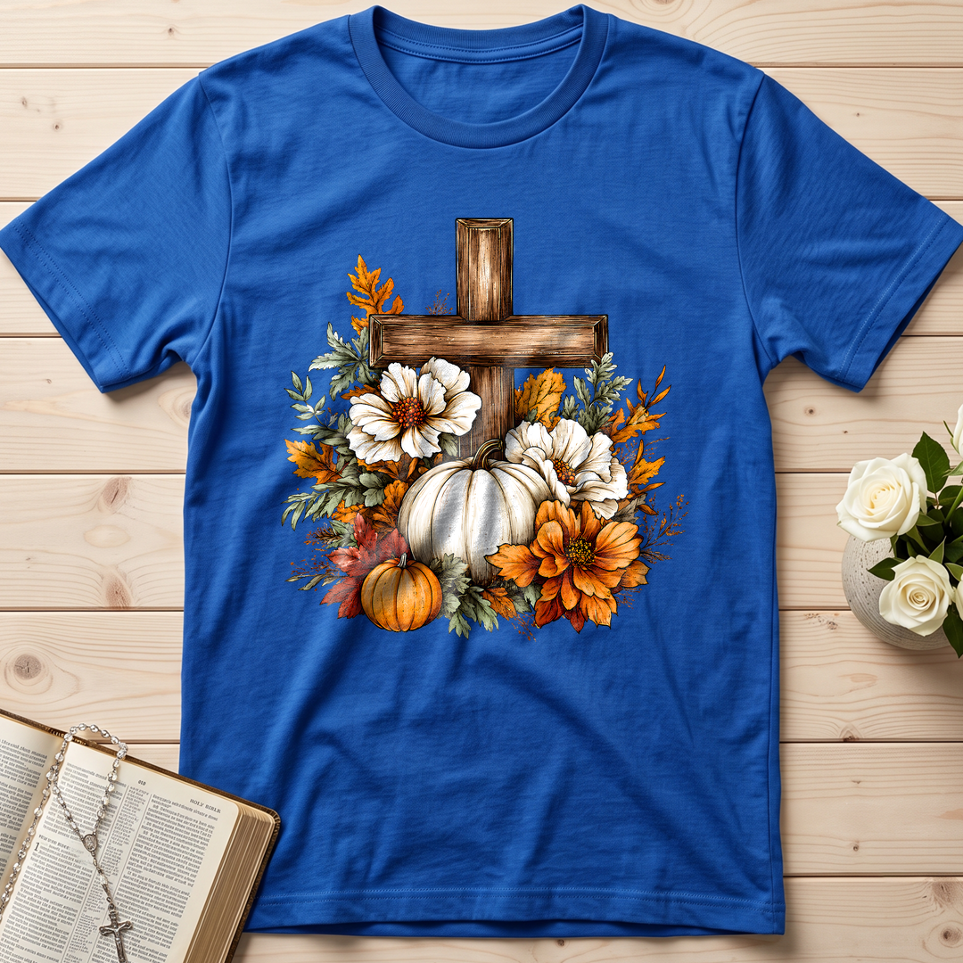 Floral Pumpkin Cross 01