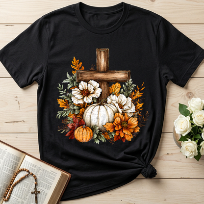 Floral Pumpkin Cross 01