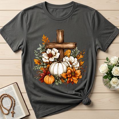 Floral Pumpkin Cross 01