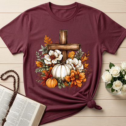 Floral Pumpkin Cross 01