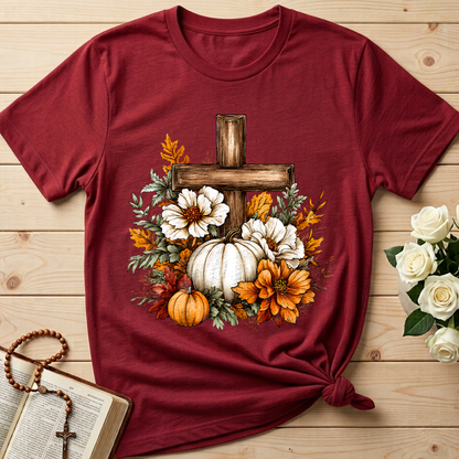 Floral Pumpkin Cross 01