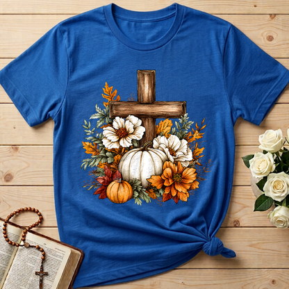 Floral Pumpkin Cross 01