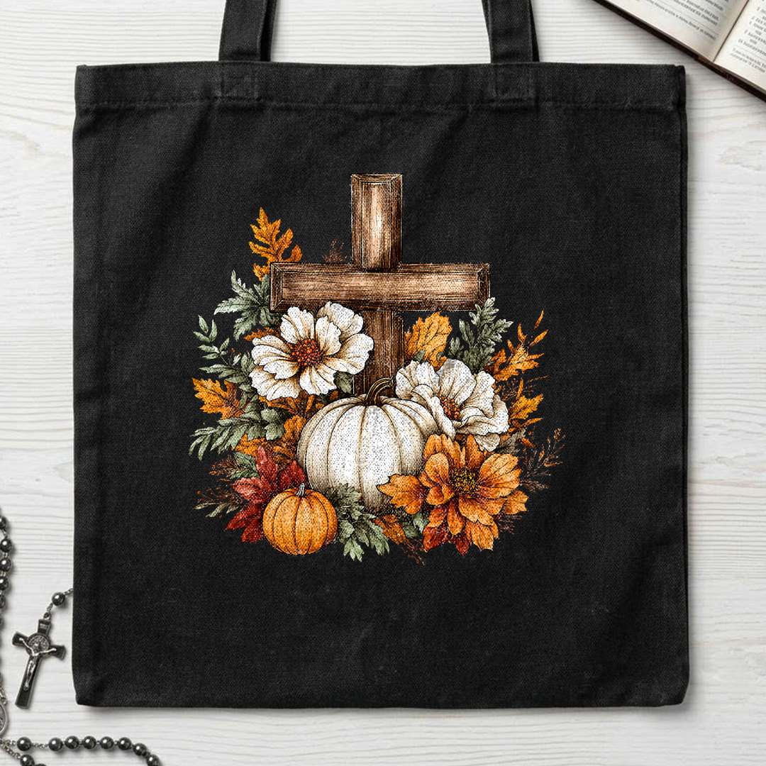 Floral Pumpkin Cross 01