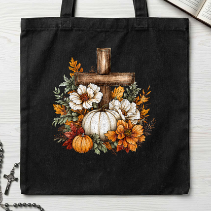 Floral Pumpkin Cross 01