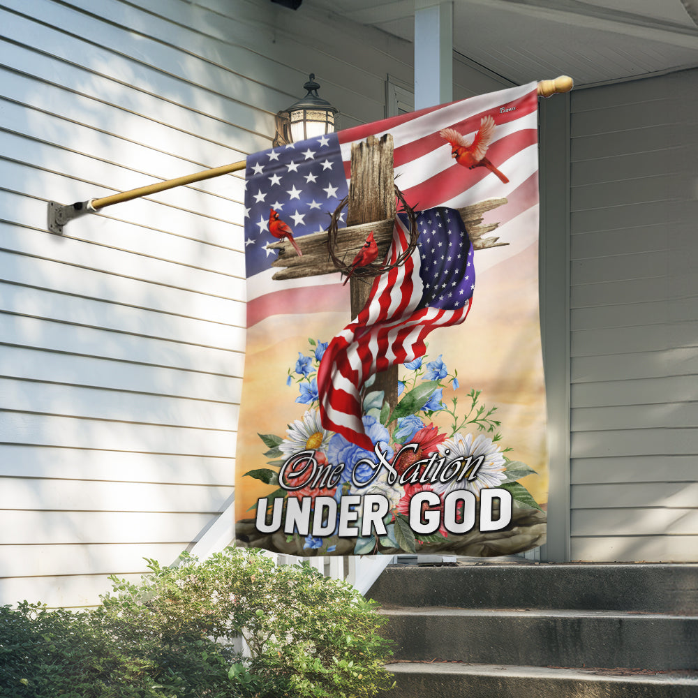Flagwix American Flag - Patriotic One Nation Under God Flag 3-Day Shipping