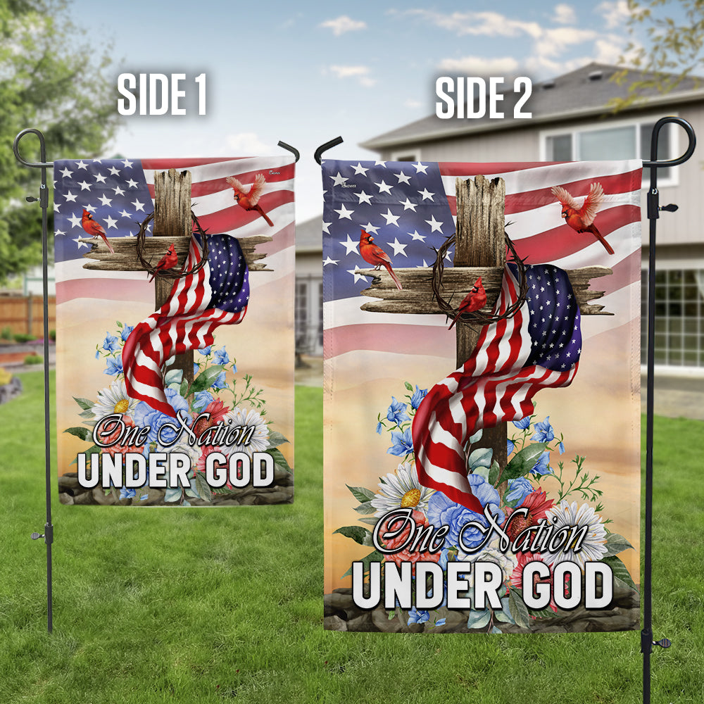 Flagwix American Flag - Patriotic One Nation Under God Flag 3-Day Shipping