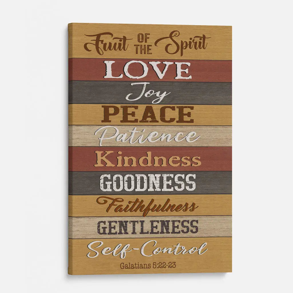 Galatians 5:22-23 Fruit Of The Spirit Canvas Print