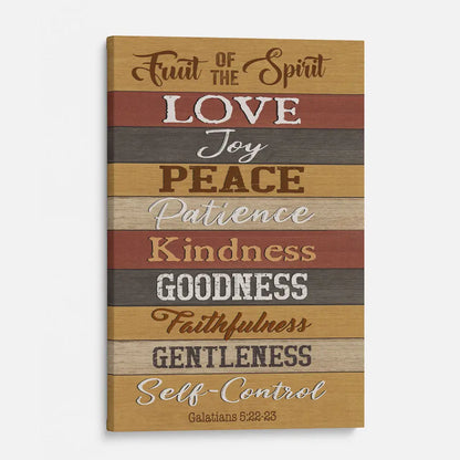 Galatians 5:22-23 Fruit Of The Spirit Canvas Print
