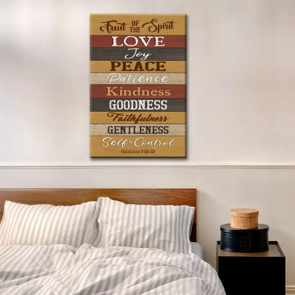 Galatians 5:22-23 Fruit Of The Spirit Canvas Print