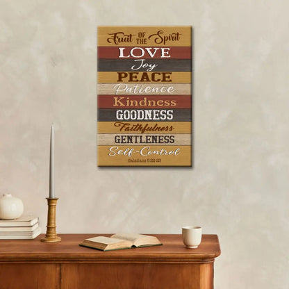 Galatians 5:22-23 Fruit Of The Spirit Canvas Print