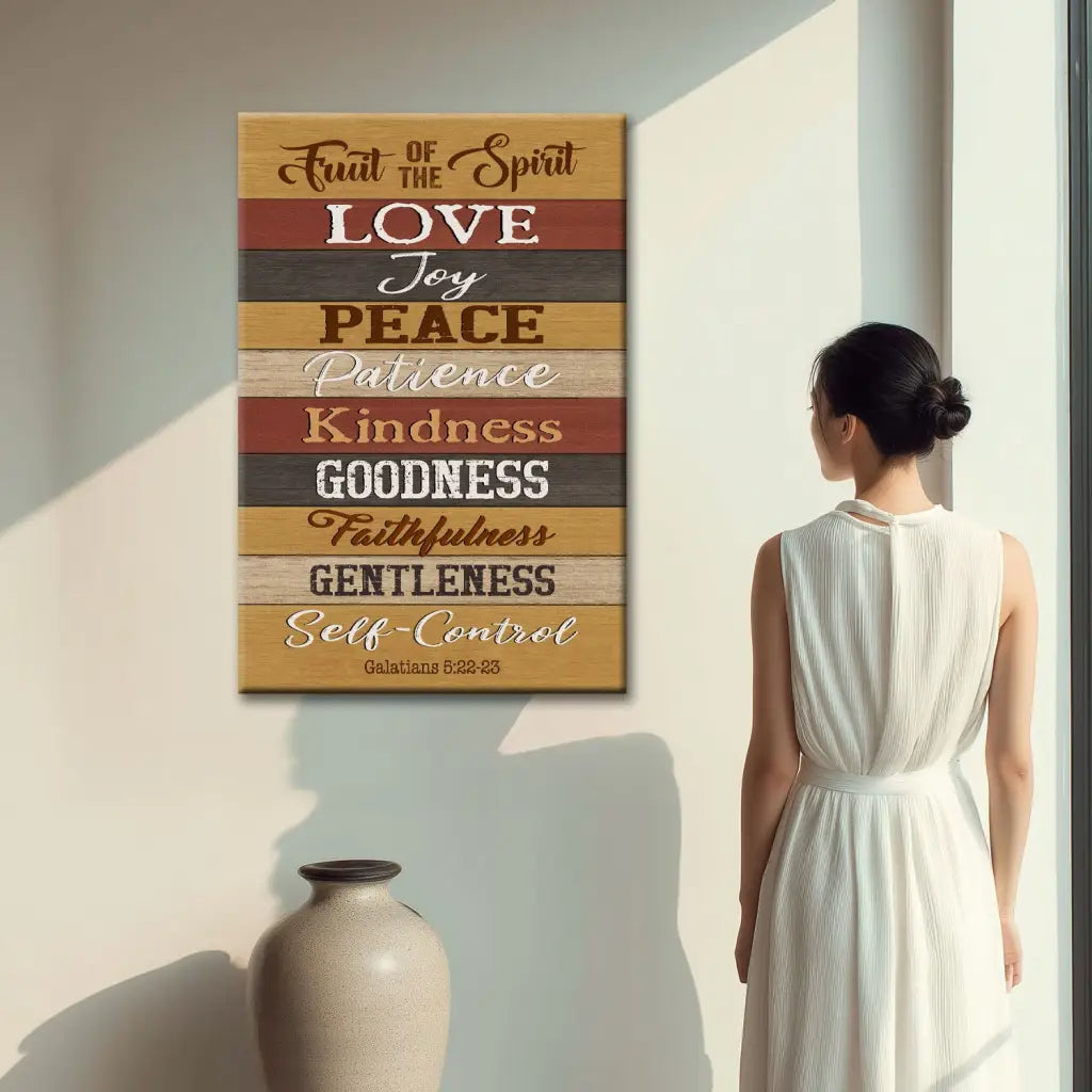 Galatians 5:22-23 Fruit Of The Spirit Canvas Print