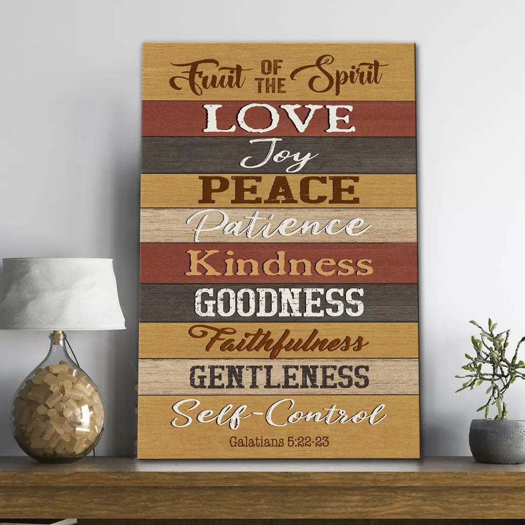 Galatians 5:22-23 Fruit Of The Spirit Canvas Print