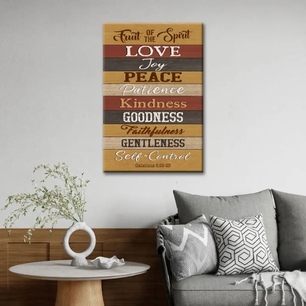 Galatians 5:22-23 Fruit Of The Spirit Canvas Print