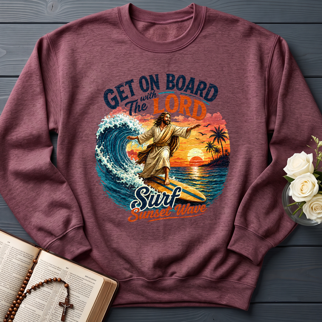 Get On Board With The Lord Surf Sunset Wave 01