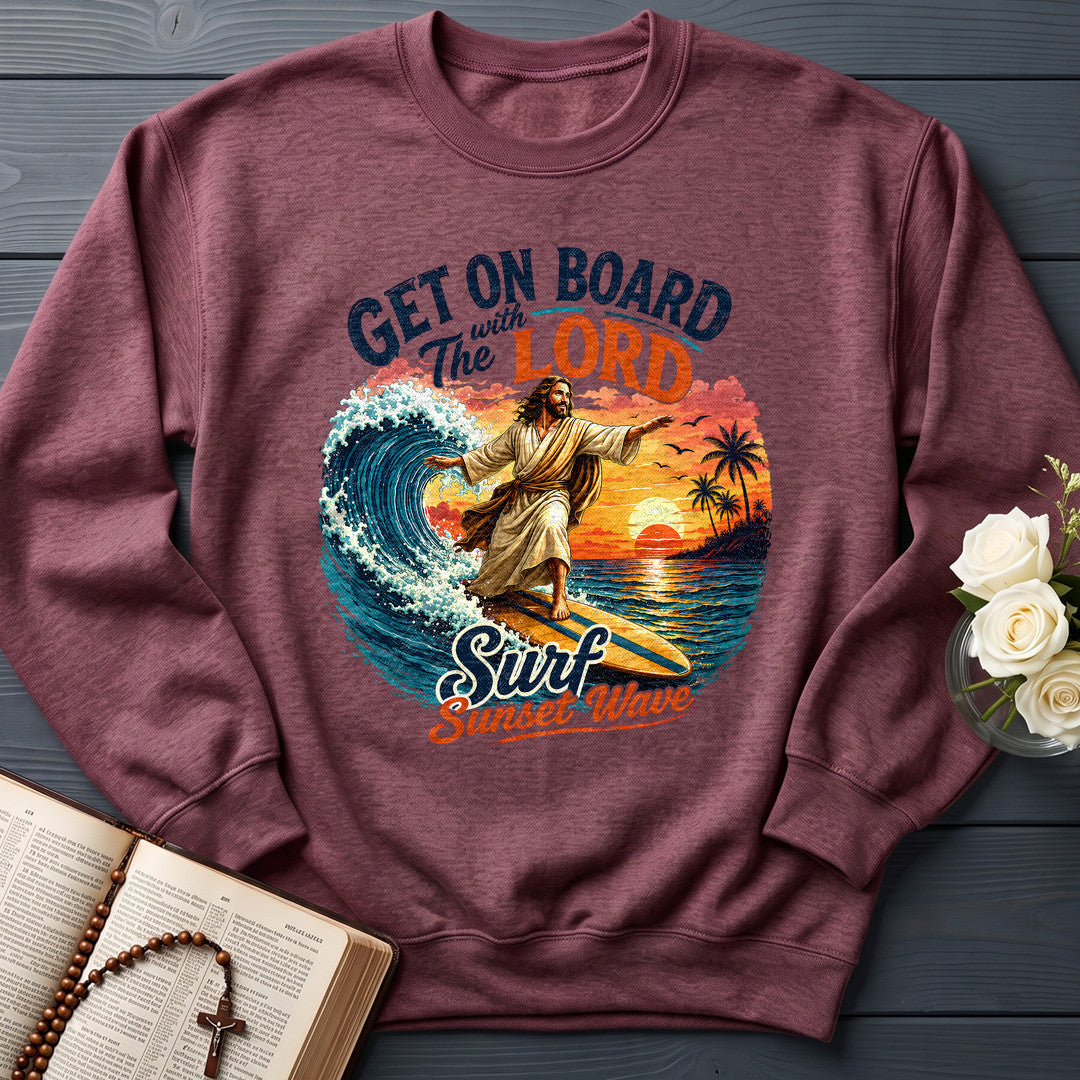 Get On Board With The Lord Surf Sunset Wave 01