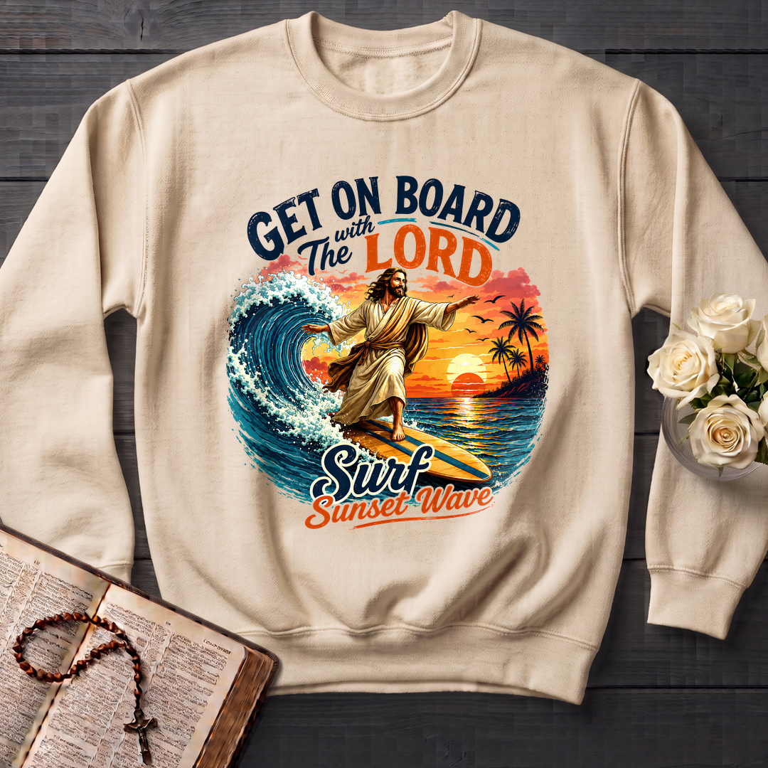 Get On Board With The Lord Surf Sunset Wave 01