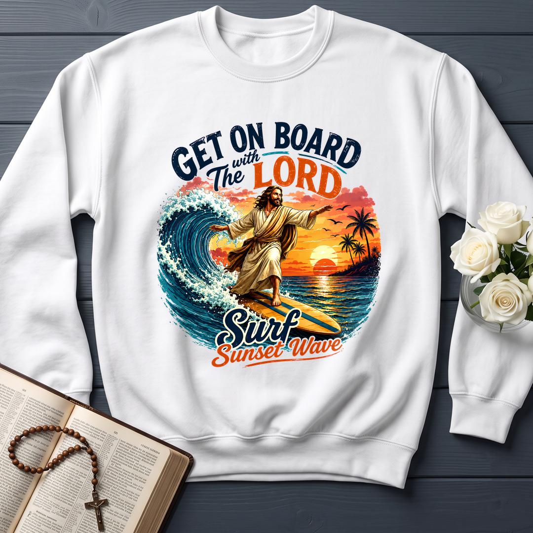 Get On Board With The Lord Surf Sunset Wave 01