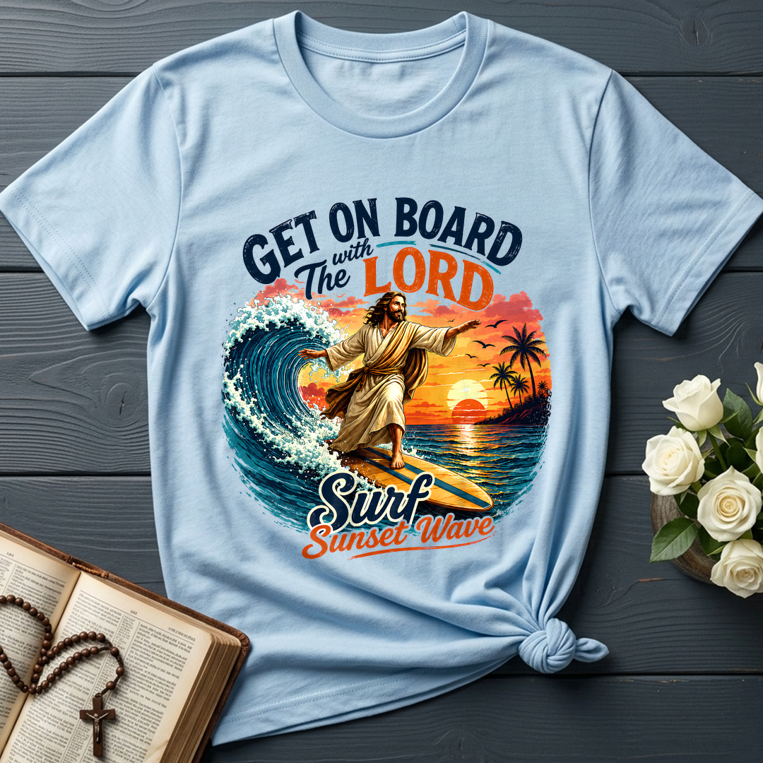 Get On Board With The Lord Surf Sunset Wave 01