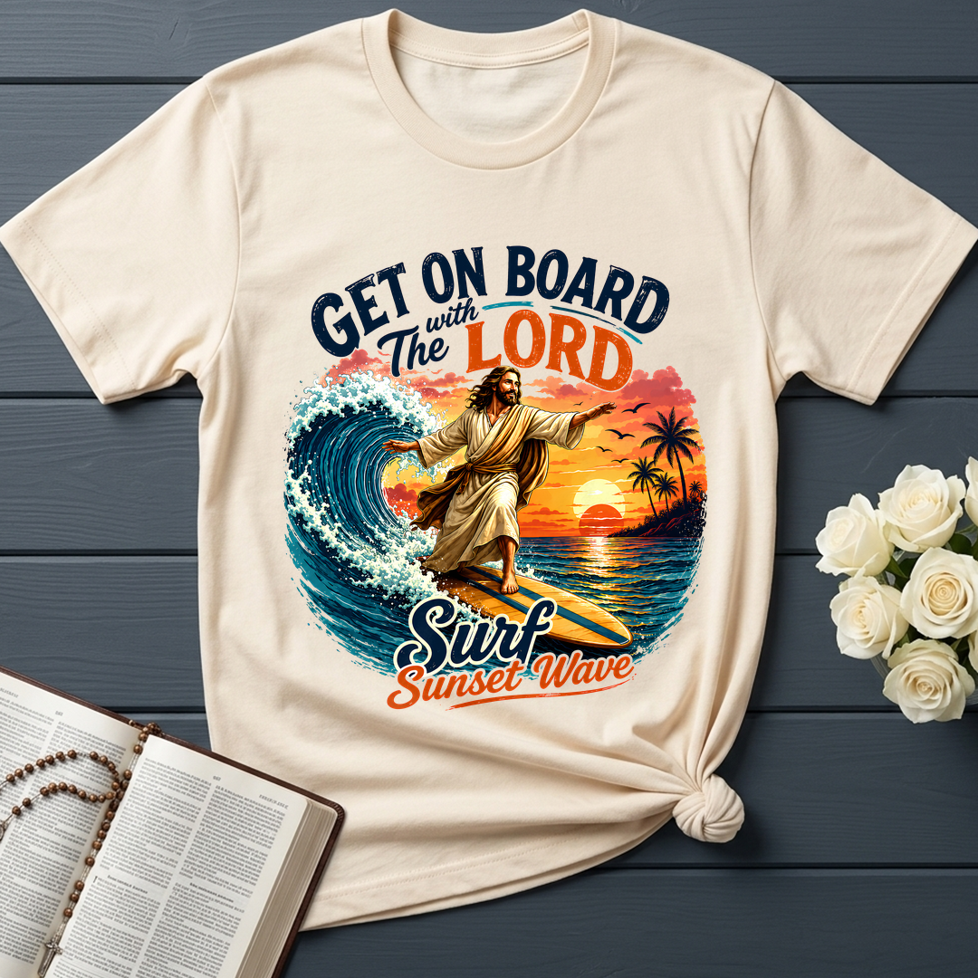 Get On Board With The Lord Surf Sunset Wave 01