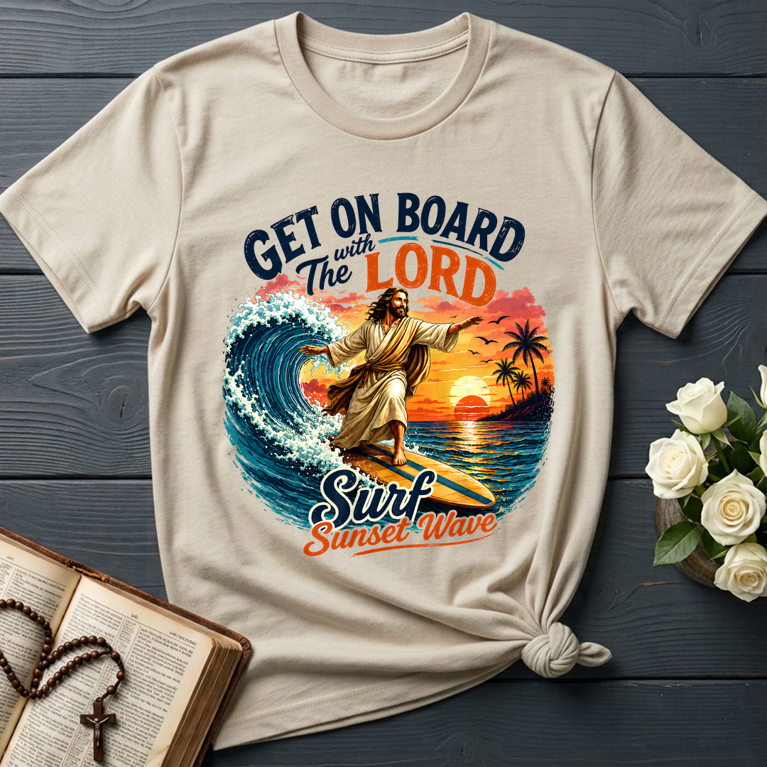 Get On Board With The Lord Surf Sunset Wave 01