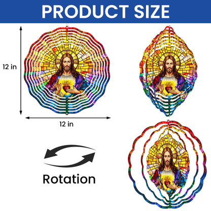 Sacred Heart of Jesus Wind Spinner