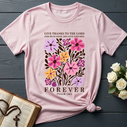Give Thanks To The Lord For He Is Good His Love Endures Psalm 136.1 01