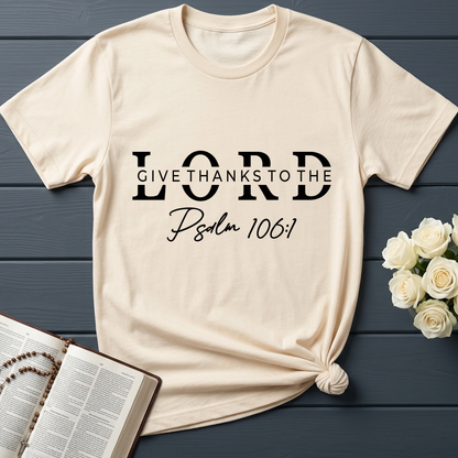 Give Thanks To The Lord Psalm 106.1 01