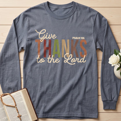 Give Thanks To The Lord Psalm 106 11